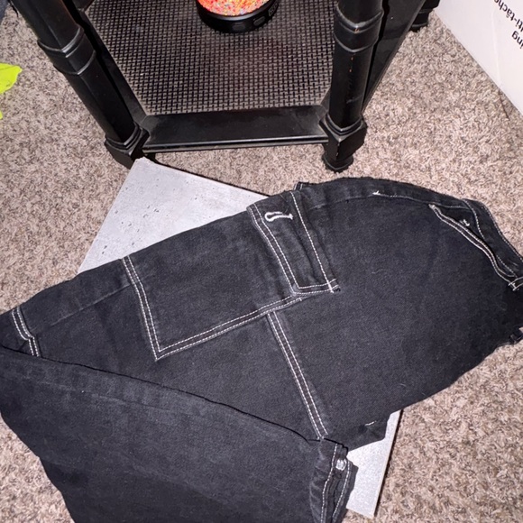 SHEIN Jeans Stylish Black Jeans With White Stitching Poshmark — free download